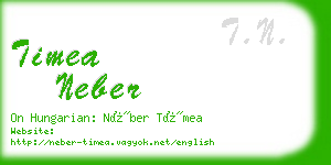 timea neber business card